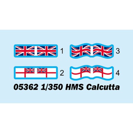 HMS Calcutta 1/350 Plastikbootmodell | Scientific-MHD