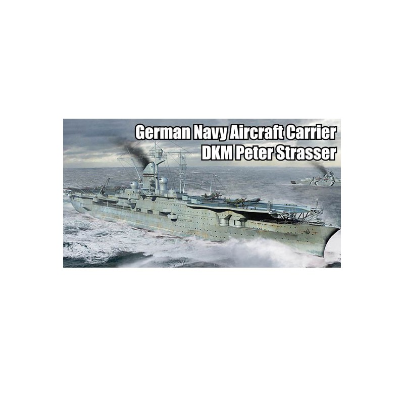 Maquette de Bateau en plastique Porte avion DKM Peter Strasser