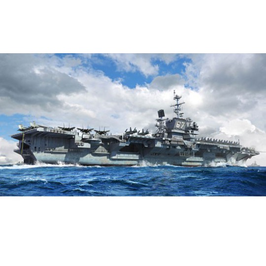 Maquette de Bateau en plastique USS John F. Kennedy CV-67 1/700 Maquette de Bateau en plastique USS John F. Kennedy CV-67 1/700