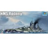 Maquette de Bateau en plastique HMS Rodney 1/700