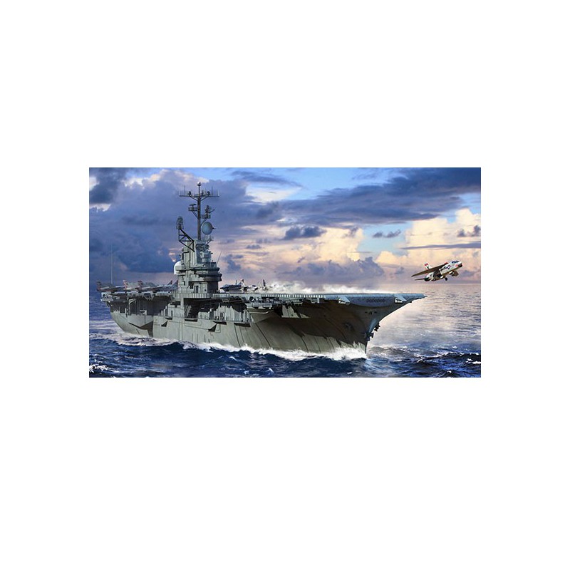 Maquette de Bateau en plastique USS Intrepid CVS-11 1/700