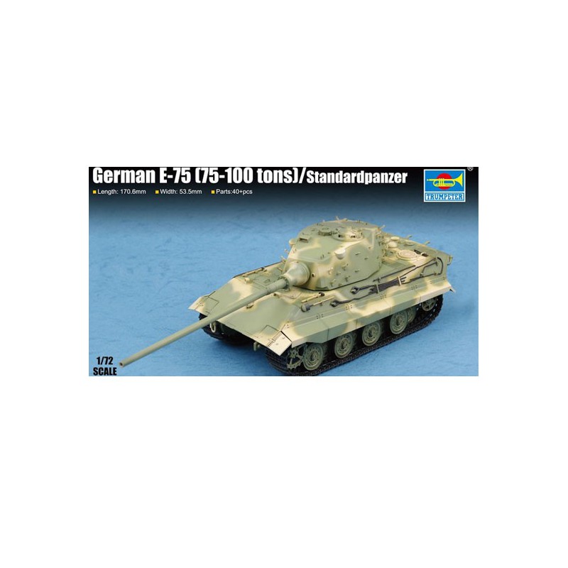 Maquette de Char en plastique German E-75 (75-100 tons) / Standardpanzer