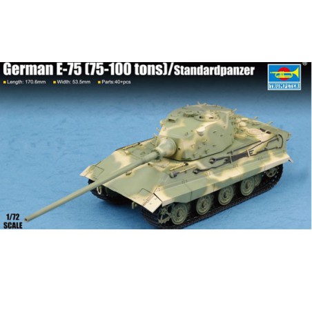Plastiktankmodell Deutsch E-75 (75-100 Töne) / Standardpanzer | Scientific-MHD