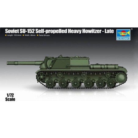 Maquette de Char en plastique Soviet SU-152 Self-propelled Heavy Howitzer 1/72