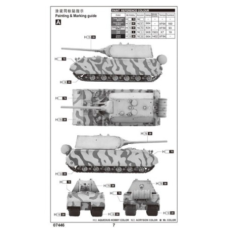 Maquette de Char en plastique Pz.Kpfw.VIII Maus 1/72