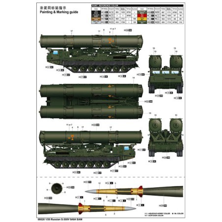 Russisch S-300V 9A84 SAM 1/35 Kunststofftankmodell | Scientific-MHD