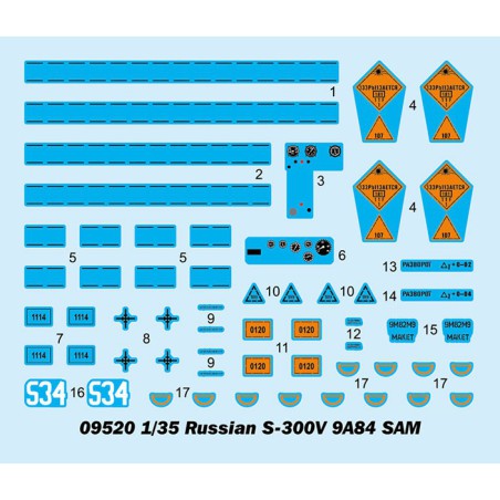 Maquette de Char en plastique Russian S-300V 9A84 SAM 1/35