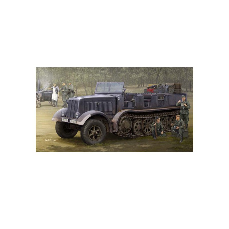 Maquette de camion en plastique Sd.Kfz.8 Half-Track Artillery Tractor 1/35