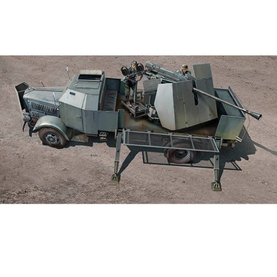 Maquette de Char en plastique L4500A mit 5cm Flak 41 II 1/35 Maquette de Char en plastique L4500A mit 5cm Flak 41 II 1/35