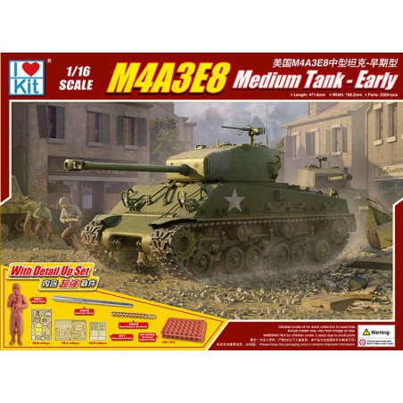 Maquette de Char en plastique M4A3E8 Sherman - Early 1/16
