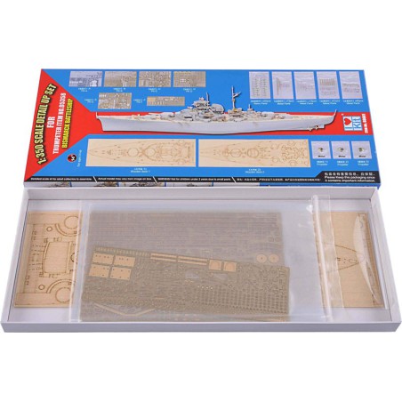 Plastic boat model Kit Super-Detailing Bismarck 95T05358 | Scientific-MHD