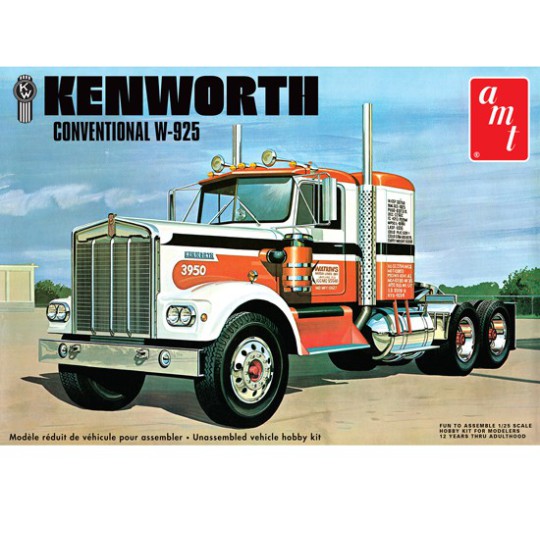 Maquette de camion en plastique KENWORTH W925 1/25 Maquette de camion en plastique KENWORTH W925 1/25