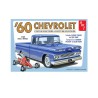 Maquette de voiture en plastique 1960 Chevy Custom Fleetside / Kart 1:25