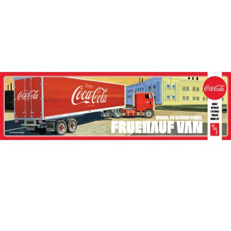 Plastic truck model van semi trailer coca-cola 1/25 | Scientific-MHD