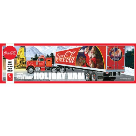 Plastik-LKW-Modell Fruehauf Urlaubsanhänger Coca-Cola 1/25 | Scientific-MHD