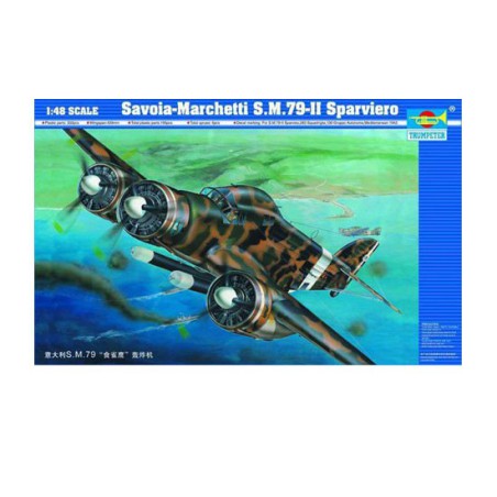 Maquette d'avion en plastique SAVOIA MARCHETTI S.M.79 II