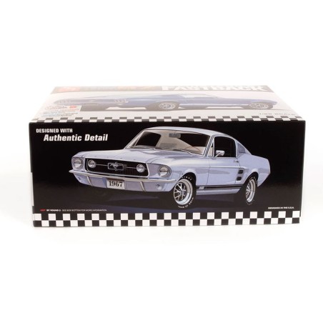 Maquette de voiture en plastique 1967 Ford Mustang GT Fastback 1:25