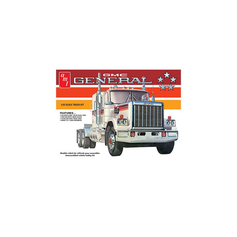 Maquette de camion en plastique 1976 GMC General Semi Tractor 1:25 Maquette de camion en plastique 1976 GMC General Semi Tractor 1:25