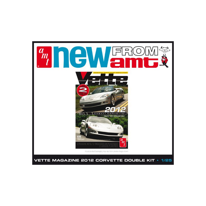 Maquette de voiture en plastique Corvette Coupe&Covertible 1/25