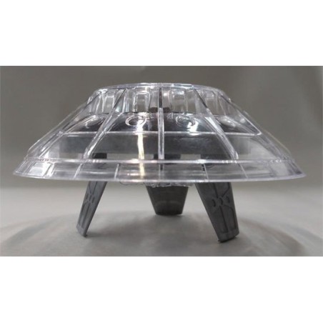 Science -Fiction -Modell in Plastic Monument Valley UFO Clear + LED | Scientific-MHD