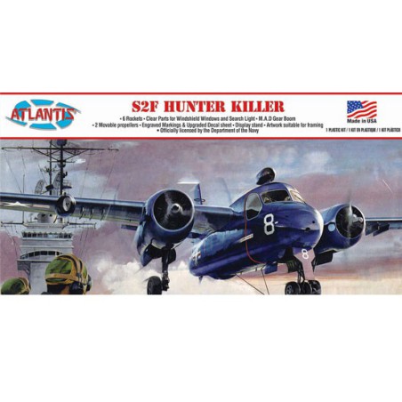 Maquette d'avion en plastique S2F Hunter Killer 1/54