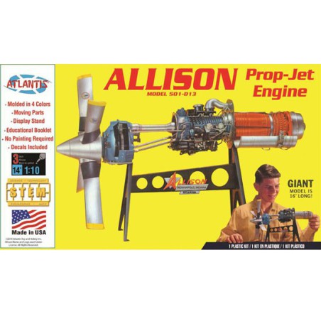 Allison Requenta Prop Jet 501-D13 Motor 1/10 Kunststoffmodell | Scientific-MHD