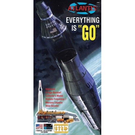 Launch Pad / Mercury Capsule 50 Year plastic fictional fiction model | Scientific-MHD
