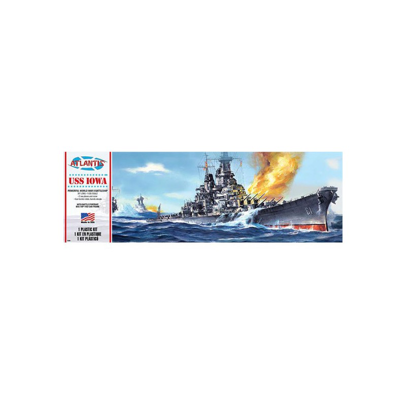 Maquette de Bateau en plastique USS Iowa BB-61 1/535