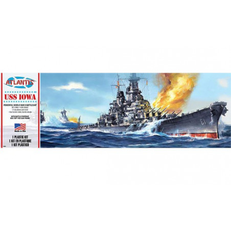 Maquette de Bateau en plastique USS Iowa BB-61 1/535