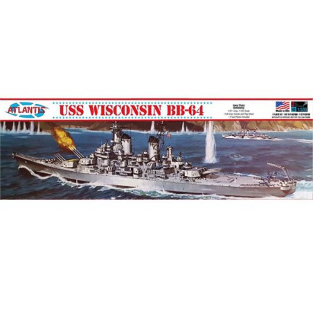 USS Wisconsin BB-64 1/535 plastic boat model | Scientific-MHD