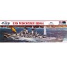 Maquette de Bateau en plastique USS Wisconsin BB-64 1/535