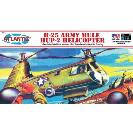 Maquette d'hélicoptère en plastique H-25 Army Mule Hup Helicopter 1/48