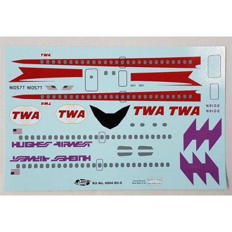 Hughes Airways plastic model DC-9 Airliner 1/72 | Scientific-MHD