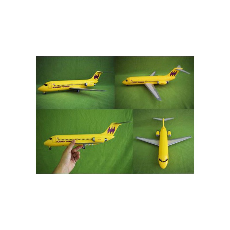 Maquette d'avion en plastique Hughes Airways DC-9 Airliner 1/72