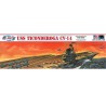 USS TICONDEROGA CV-4 angled 1/500 plastic boat model | Scientific-MHD