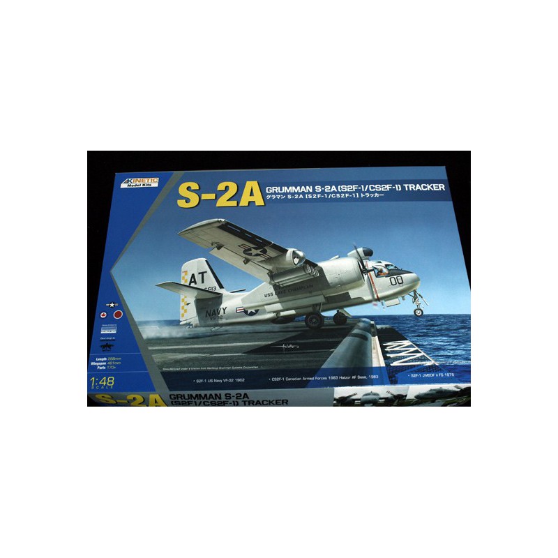 Maquette d'avion en plastique S-2A TRACKER S2F-1 1/48