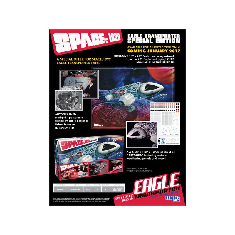 Maquette plastique de série TV Eagle 1/48 Edition Limitée