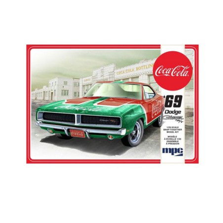Maquette de voiture en plastique Dodge Charger RT 69 Coca Cola 1/25