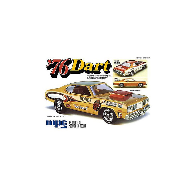 Maquette de voiture en plastique 1976 Dodge Dart Sport 1:25