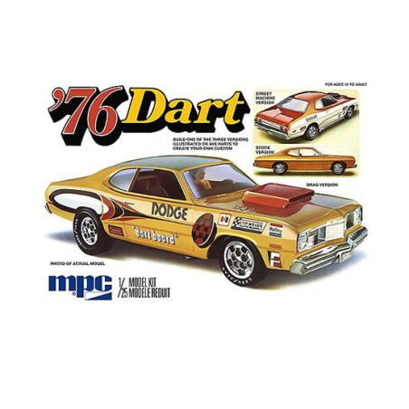 Maquette de voiture en plastique 1976 Dodge Dart Sport 1:25