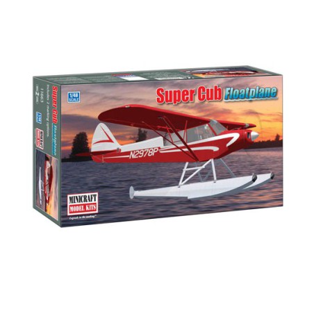 Maquette d'avion en plastique Piper Super Cub hydravion 1/48