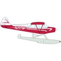 Kunststoff -Kunststoffmodell Piper Super Cub Hydravion 1/48 | Scientific-MHD