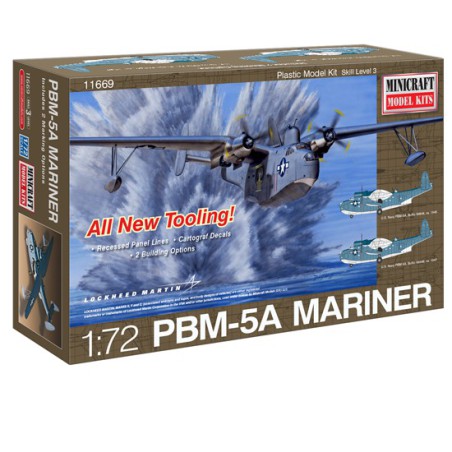 Maquette d'avion en plastique Martin Mariner PBM-5A 1/72