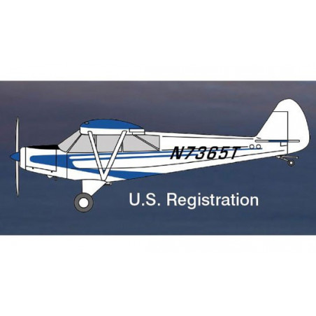 Maquette d'avion en plastique Piper Super Cub 1/48