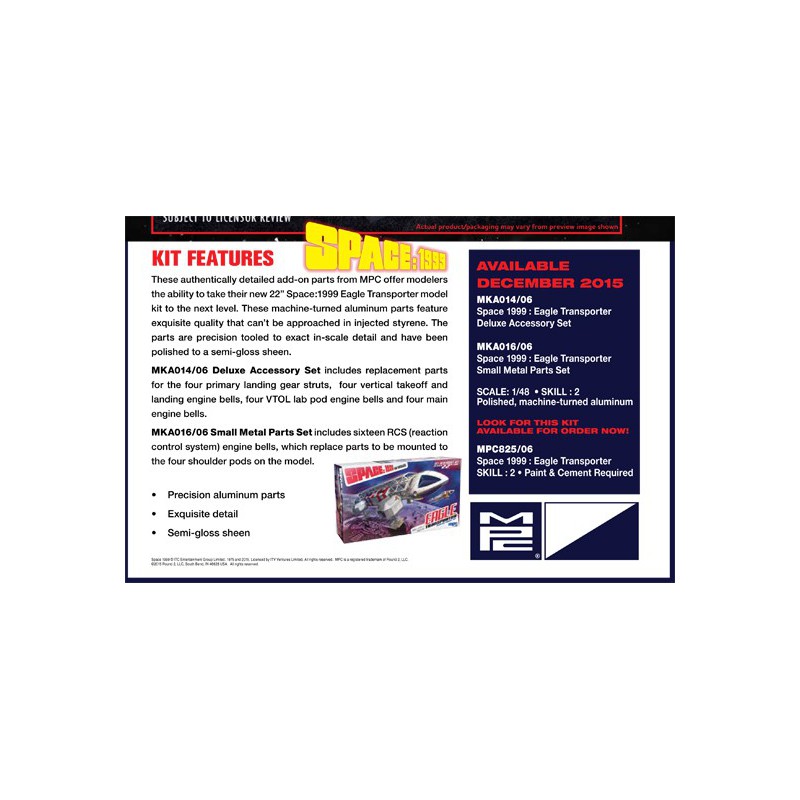 Maquette plastique de série TV Petites Pièces Eagle 55 cm