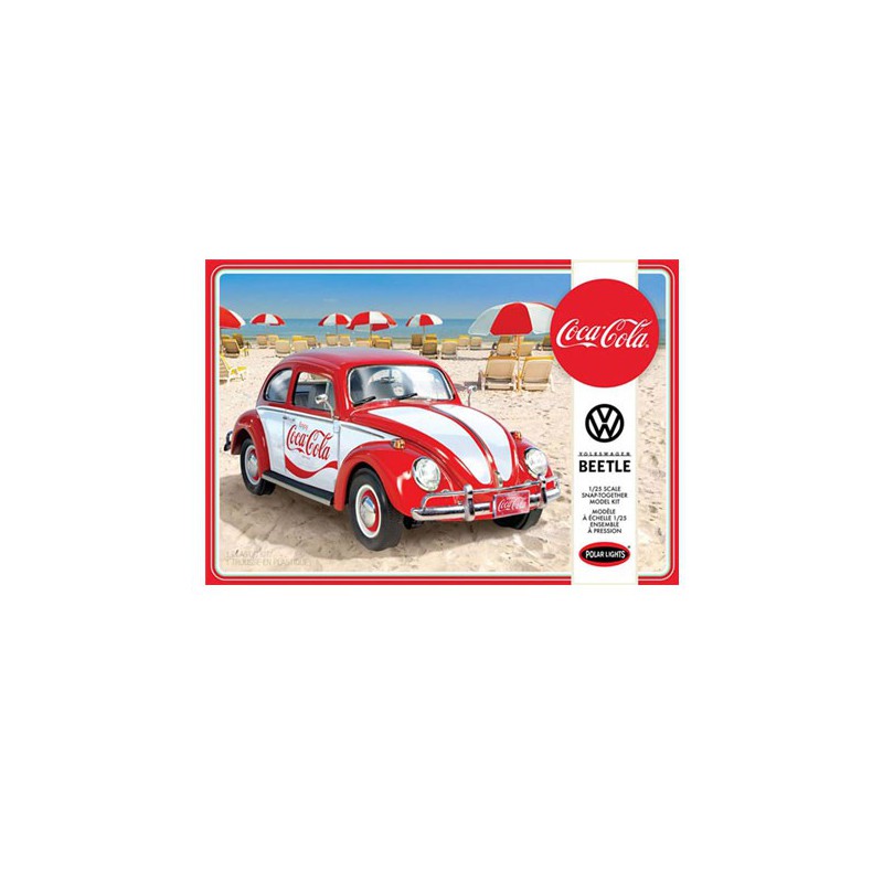 Maquette de voiture en plastique V. Beetle Snap Coca-Cola 1/25