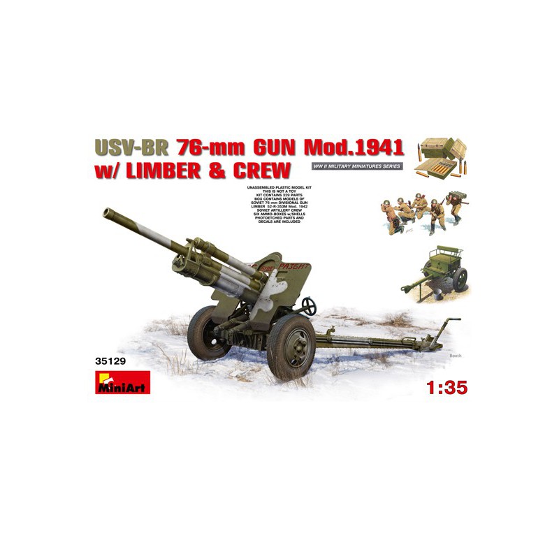 Maquette de Char en plastique Canon 76mm 19411/35 Maquette de Char en plastique Canon 76mm 19411/35