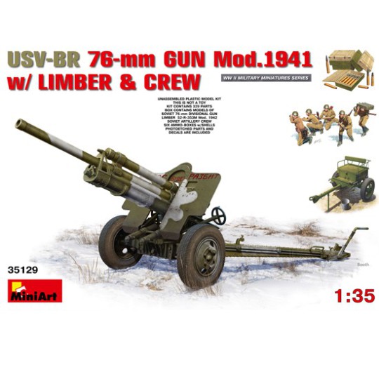 Maquette de Char en plastique Canon 76mm 19411/35 Maquette de Char en plastique Canon 76mm 19411/35