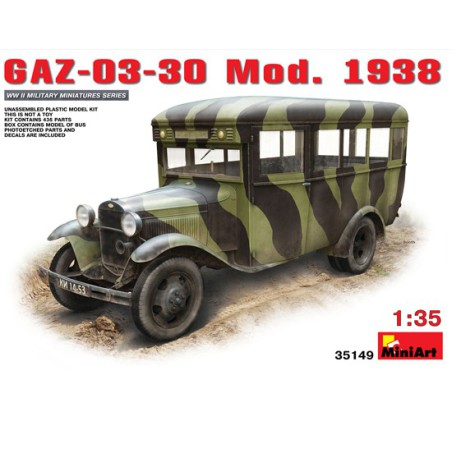 Maquette de camion en plastique GAZ-03-30 Mod 1938 1/35