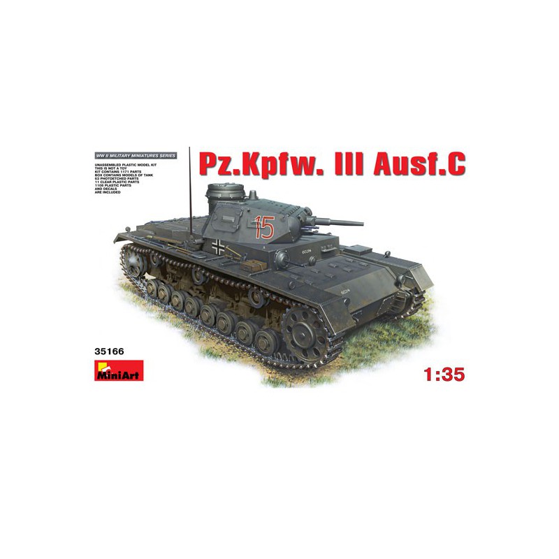 Maquette de Char en plastique Pz.Kpfw. III Ausf.C 1/35